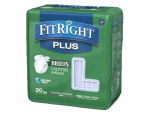 Medline FITPLUSLG FitRight Plus Briefs, Heavy Absorbency, bag/20