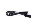 AC Power Cord, 2 Flat Prongs, Non-Polarized, Ferrite