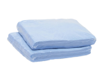 12 x 12 Inch - Creped, Blue, Packed Flat in Poly Pack