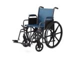 Desk-Length Arms, Swing-Away Footrests, Microban-Treated Touch Points, 18 Inch Width, Teal