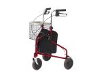 red rollator side detail view