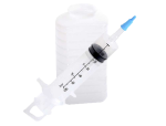 Medline 60 mL Piston Syringe with IV Pole Bag - Case of 30