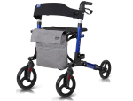 Blue rollator