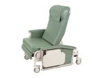 Moss Green, Steel Casters, Drop Arm Bariatric Care Cliner
