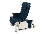 Navy, Nylon Casters, Drop Arm Bariatric Care Cliner