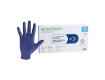 X-Small, Ansell Micro-Touch NITRAFREE Blue Examination Gloves
