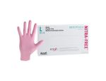 Ansell Micro-Touch NITRAFREE Pink Examination Gloves, Large