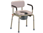 Nova Drop Arm Commode With Padded Seat