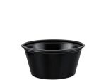 2 oz. Black Plastic