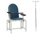Padded Blood Draw Chair with IV Pole Attachment, 2573IV