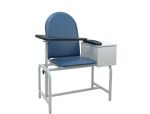 Padded Blood Draw Chair with Cabinet