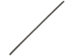 0.14 x 14 Inch Silver Rope
