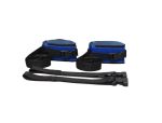 Cuffs with quick-release buckle plus anchoring via quick-release buckle: Single Strap, Regular/Blue