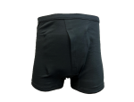 Boxer Briefs with Front Slit, Medium - Black