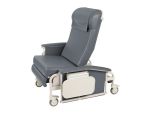 Steel Grey, Steel Casters, Drop Arm Bariatric Care Cliner
