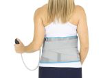 Back wrap with pump in use