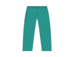 X-Large Green Women's Elastic Waist Pants
