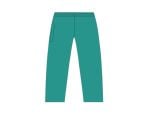 2X-Large Green Women's Elastic Waist Pants