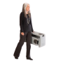 A person carries the ResQUp with ease using the convenient handle