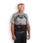 Man wearing the full Aspen Contour TLSO Brace system with chest panel.