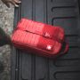 Red MyFAK in back of truck