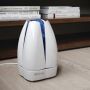Airfree blue next to shelf