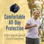 Man jogging to show all-day protection