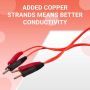 PMT Premium Orange Tiger Universal TENS Lead Wires