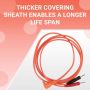 PMT Premium Orange Tiger Universal TENS Lead Wires