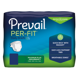 Prevail Per-Fit Unisex Daily Briefs - Heavy Absorbency