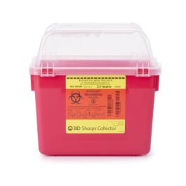 8 Quart Red BD Sharps Container 305344, - Becton Dickinson