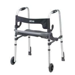 Drive Clever-Lite 10233 Folding Walker With Seat