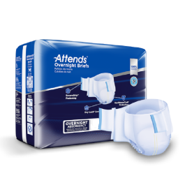 Attends Overnight Briefs with Heavy Absorbency