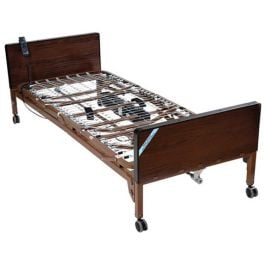 SENS BED LIGHT BROWN S シングル gin929 Delta Ultra Light 1000 Semi Electric Hospital Bed - Drive Medical