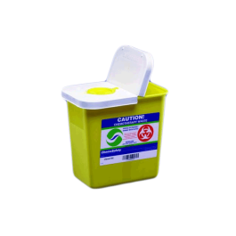 清水 2 Gallon Covidien SharpSafety Sharps Container, Hinged Lid - 8982