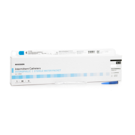 McKesson 16 Inch Hydrophilic Coated Urethral Catheter - 10, 12, 14