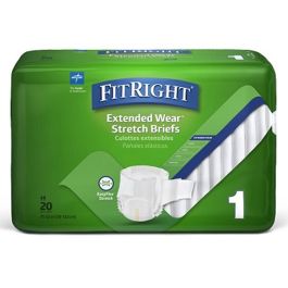 Medline FitRight Extended Wear Stretch Briefs