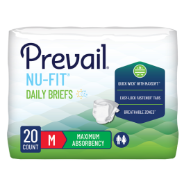 Prevail Nu-Fit Daily Briefs for Maximum Absorbency | First Quality