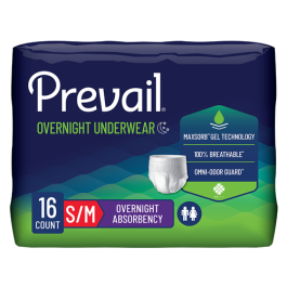 Prevail Unisex Overnight Underwear | Heavy Absorbency
