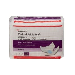 Wings Overnight Quilted Adult Briefs (Super Absorbency)