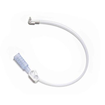 12 Inch Length, Bolus Feed, Catheter Tip, SECUR-LOK Right Angle Connector w/ Clamp (For MIC-KEY Low-Profile Gastrostomy, Jejunal, and Transgastric-Jejunal Feeding Tubes)