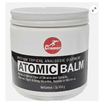 The front of the Atomic Balm jar