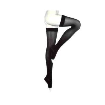 Mediven Comfort Thigh High Compression Stockings w/ Beaded Silicone Top Band CLOSED TOE 15-20 mmHg