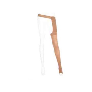 Mediven Plus Thigh High Compression Stockings OPEN TOE w/ Waist Attachment RIGHT LEG 30-40 mmHg