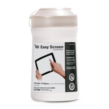 PDI Easy Screen Cleaning Alcohol Wipes - 6 x 9 in. (P03672)