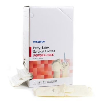 Perry Performance Plus Surgical Gloves Smooth Cream Powder Free - Sterile