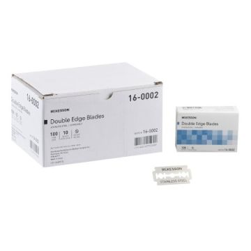McKesson Stainless Steel Double Edged Razor Blades