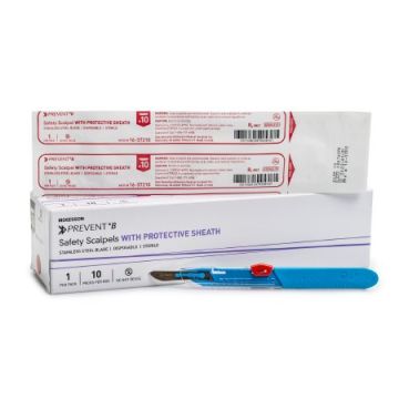 Prevent B Safety Scapels with Protective Sheaths