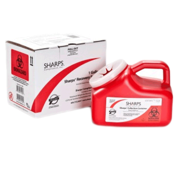 Sharps Waste Disposal by Mail 11000 1-Gallon 