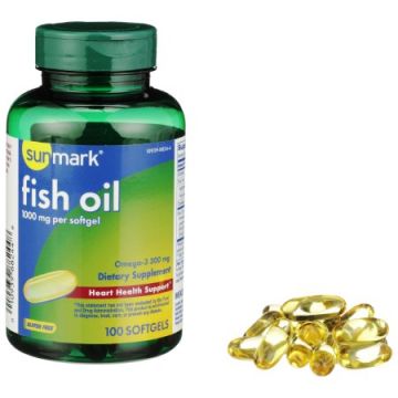 Sunmark Omega 3 Fish Oil Softgel Dietary Supplement